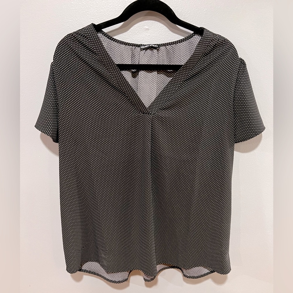 Hillary Radley XL polka dot top